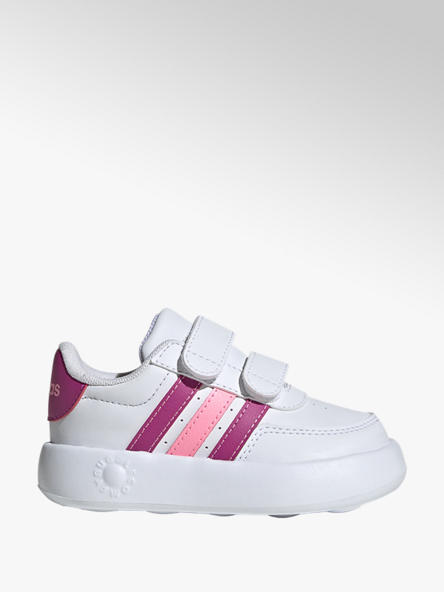 adidas biało-różowe sneakersy dziewczęce adidas Breaknet Bubble