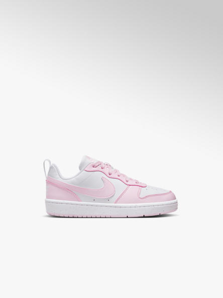 NIKE biało-różowe sneakersy młodzieżowe Nike Court Borough Low