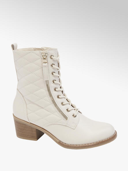 Graceland botki damskie w kolorze off-white
