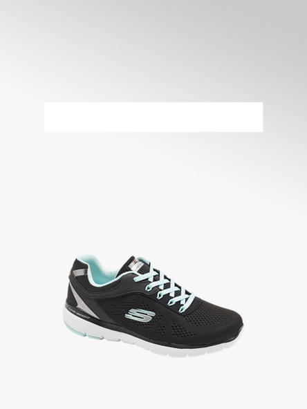 Skechers czarne sneakersy damskie Flexx Appeal 3.0
