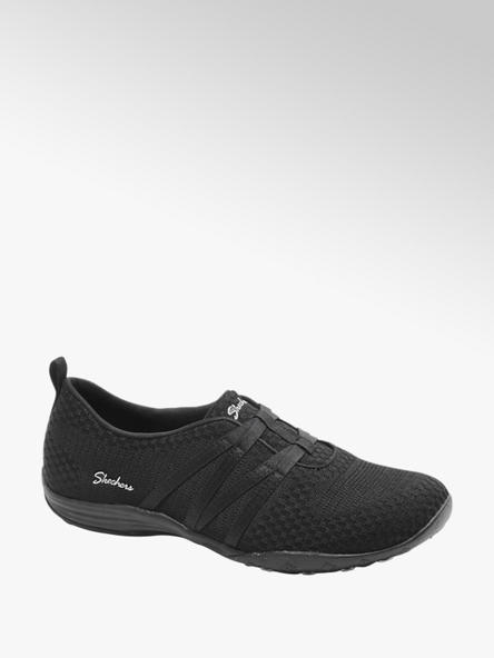 Skechers czarne sneakersy damskie Skechers z wkładką memory foam