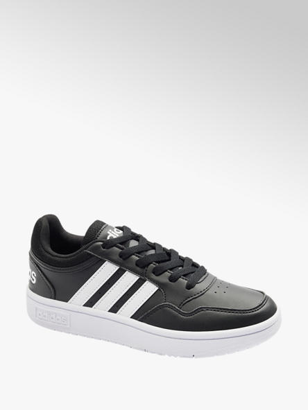 adidas czarno-białe markowe sneakersy damskie adidas Hoops 3.0 
