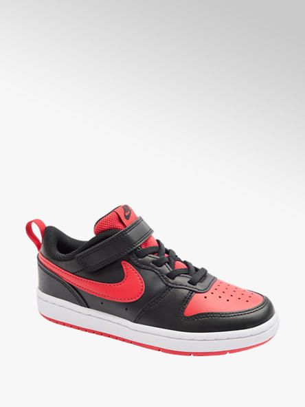 NIKE czarno-czerwone sneakersy chłopięce Nike Court Borough 2