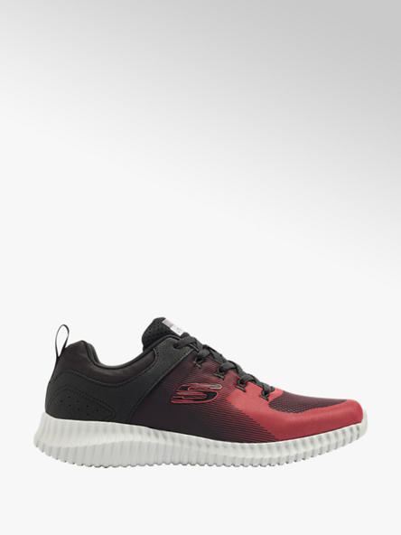 Skechers czarno-czerwone sneakersy męskie 