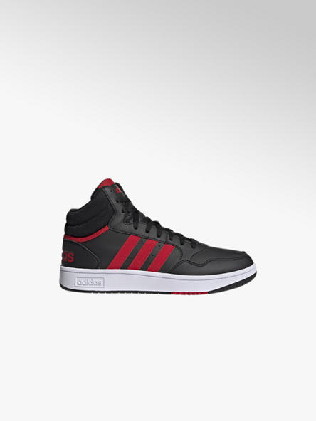 adidas czarno-czerwone sneakersy męskie adidas Hoops 3.0