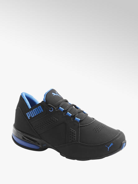 Puma czarno-niebieskie sneakersy młodzieżowe Puma Enzin