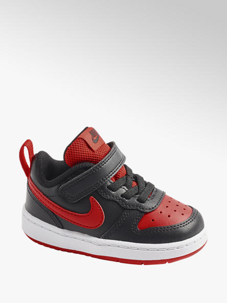 NIKE czerwono-czarne sneakersy chłopięce Nike Court Borough 