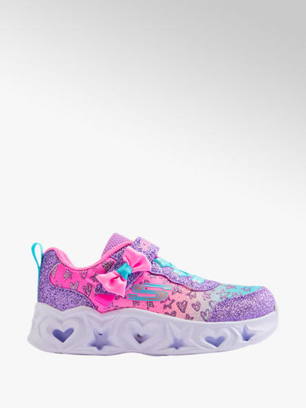 Skechers różowo-fioletowe sneakersy dziewczęce Skechers