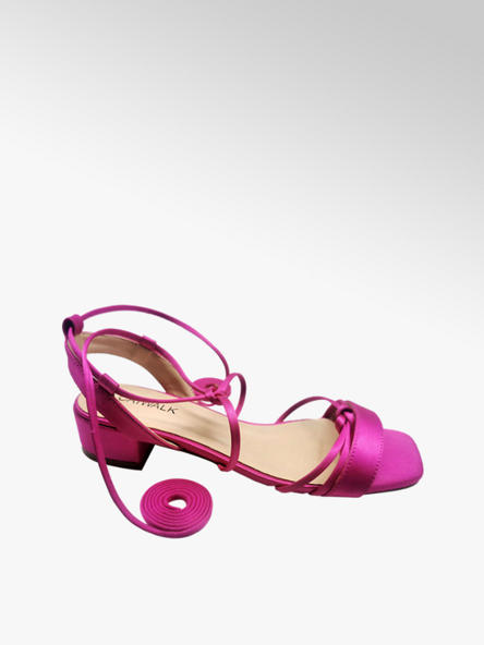 Catwalk wiązane sandały damskie Catwalk w kolorze fuksji