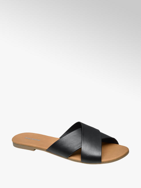 summer black slippers