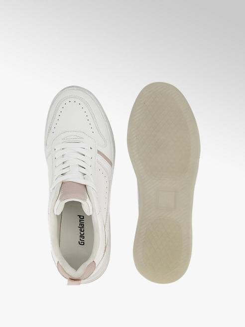 deichmann ladies white trainers