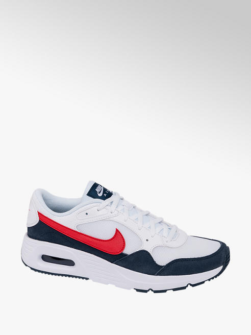 Teen Boys Nike Air Max SC White Leather Lace-up Trainers - Trainers ...