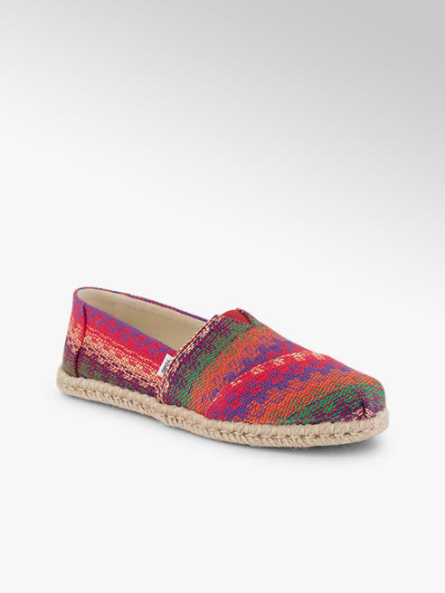 Toms Toms Rope Woven Damen Espadrille Rot