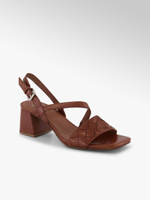 Varese Varese Mina Damen Hohe Sandalette Cognac