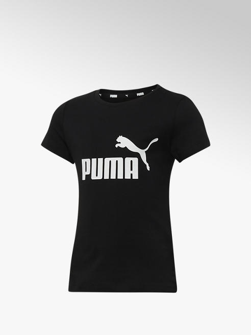 Puma czarna koszulka dziewczęca Puma ESS Logo Tee