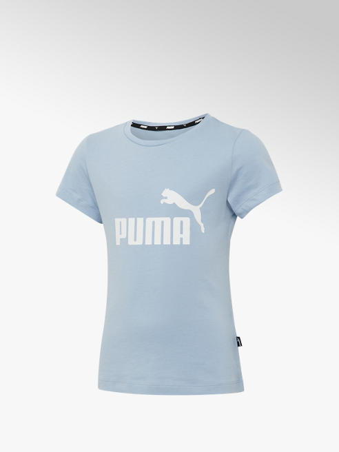 Puma niebieski tshirt dziewczęcy Puma Ess Logo Tee