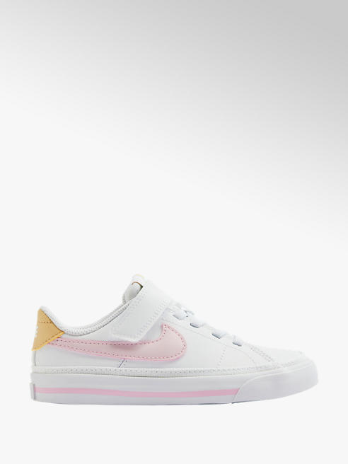 NIKE biało-różowe sneakersy dziewczęce Nike Court Legacy