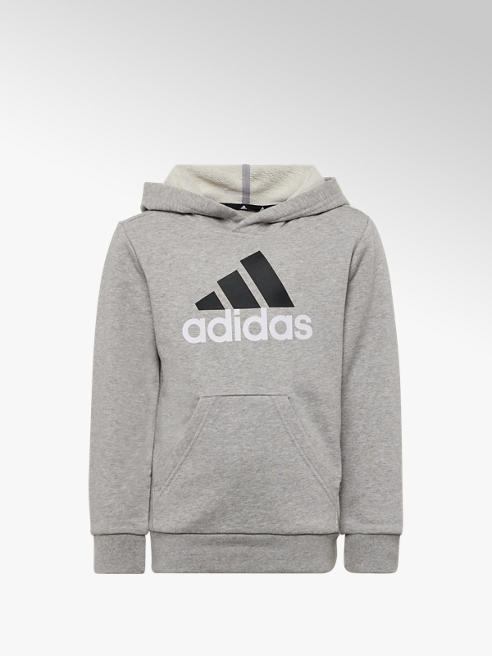 adidas szara bluza dziecięca adidas z kapturem