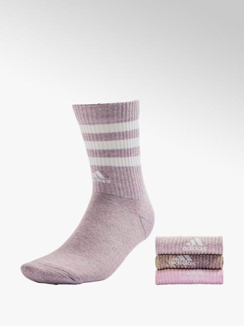 adidas różowe wysokie skarpetki damskie z materiałów z recyklingu adidas