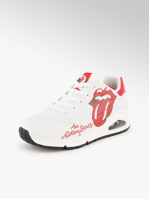 Skechers Skechers Uno Rolling Stones sneaker donna bianco