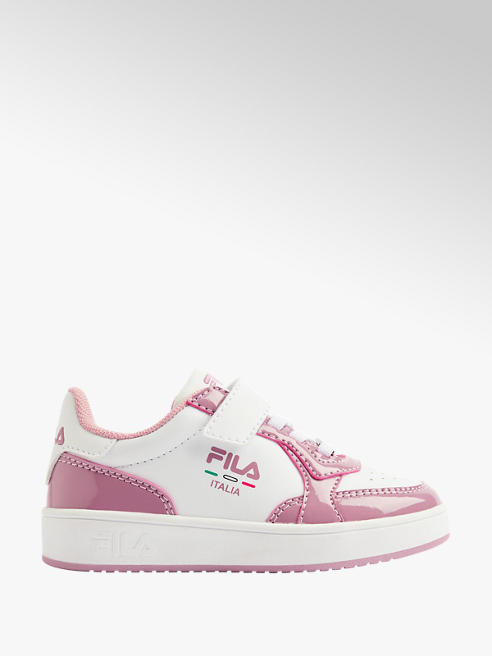 Fila biało-różowe sneakersy dziewczęce Fila
