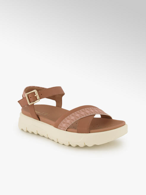 Geox Geox Xand sandalette haute femmes cognac