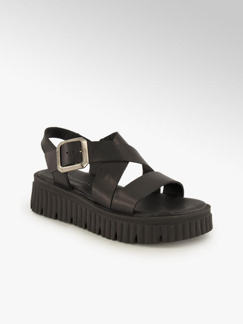 Tamaris Tamaris Damen Hohe Sandalette Schwarz