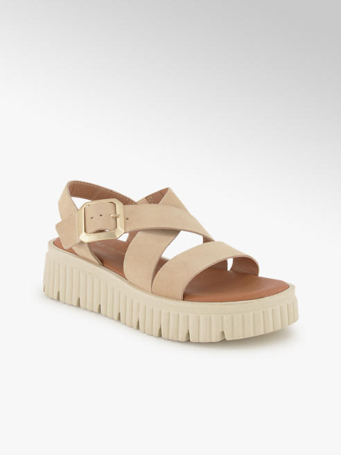 Tamaris Tamaris Damen Hohe Sandalette Beige
