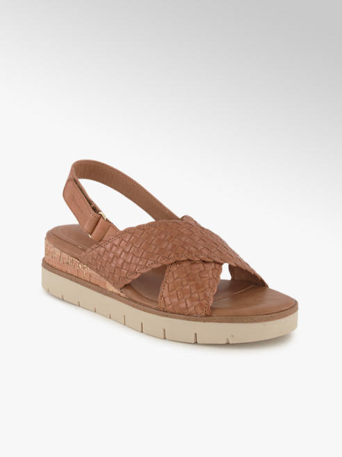 Tamaris Tamaris Damen Hohe Sandalette Cognac