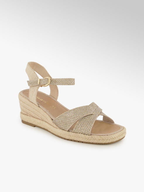 Tamaris Tamaris Damen Hohe Sandalette Beige