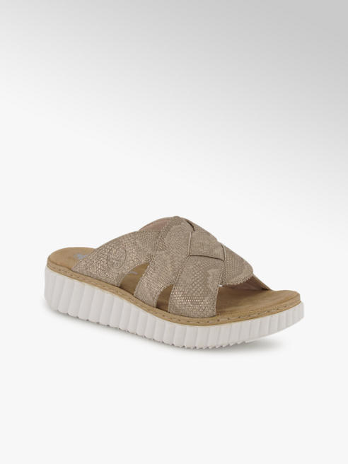 Rieker Rieker Damen Pantolette Beige