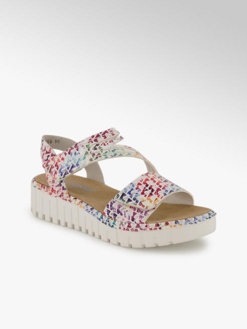 Rieker Rieker Damen Hohe Sandalette Rot