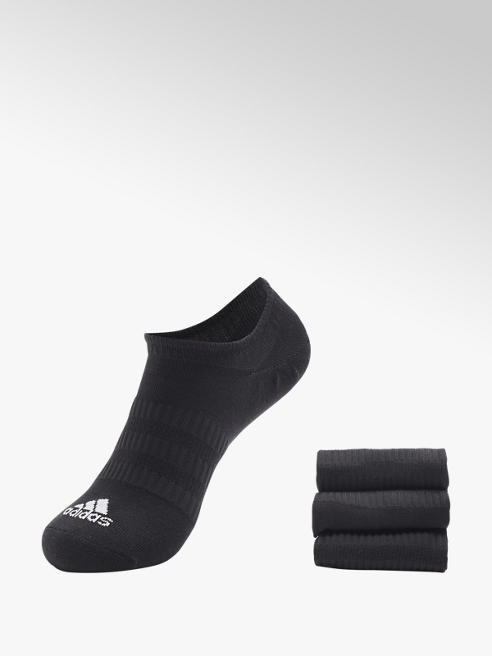 adidas 3-pak czarnych krótkich skarpetek adidas