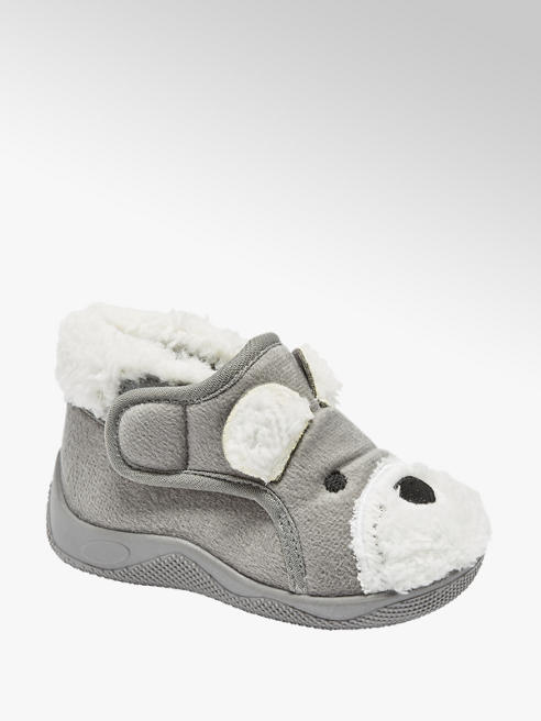 Bobbi-Shoes Gefütterte Motiv Hausschuhe in Grau | DEICHMANN AT