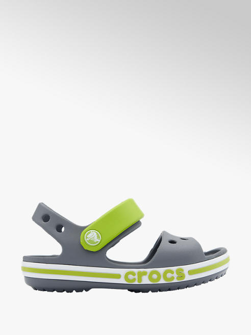 Crocs Sandale in Grau-Grün
