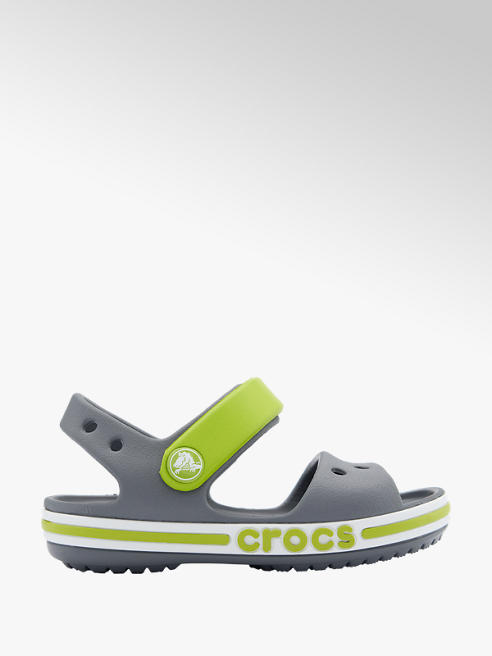 Crocs Sandale in Grau-Grün