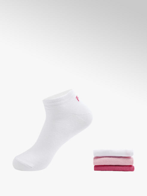 Fila 3er Pack Socken in Pink, Grau und Weiß Gr. 35-46