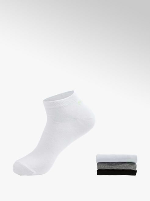 Fila 3er Pack Socken in Schwarz, Grau und Weiß Gr. 35-46