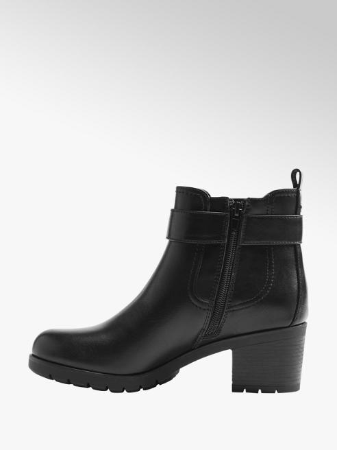 Graceland Ladies' Black Chunky Heeled Ankle Boots | Deichmann