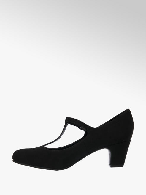 black t bar heels