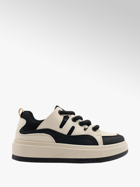 Graceland Platform Sneaker in Schwarz-Weiß