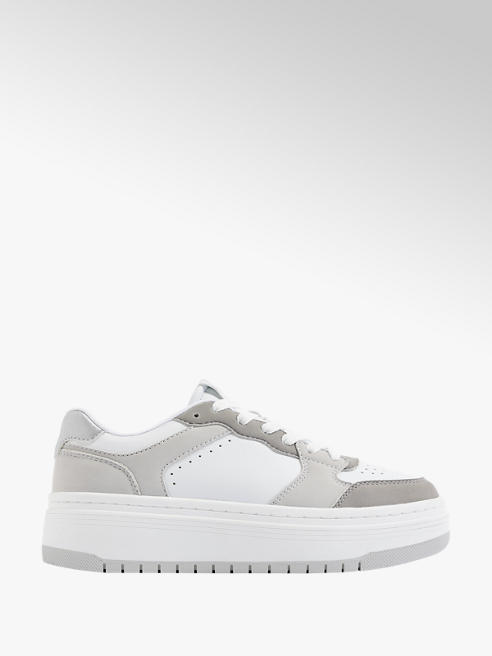 Graceland Platform Sneaker in Weiß-Grau