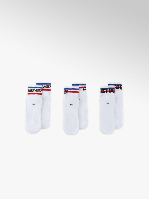 NIKE 3er Pack Socken in Weiß Gr. 38-42