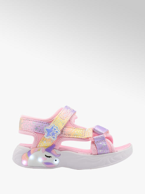 Skechers Sandale in Rosa mit Licht