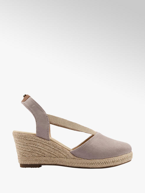Tom Tailor Keilsandalette in Taupe