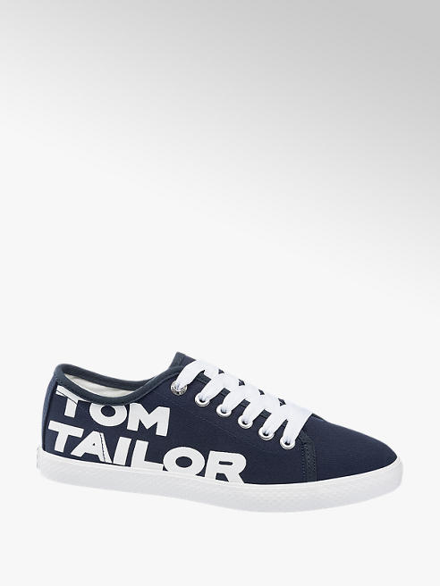 Tom Tailor Leinen Sneaker in Blau