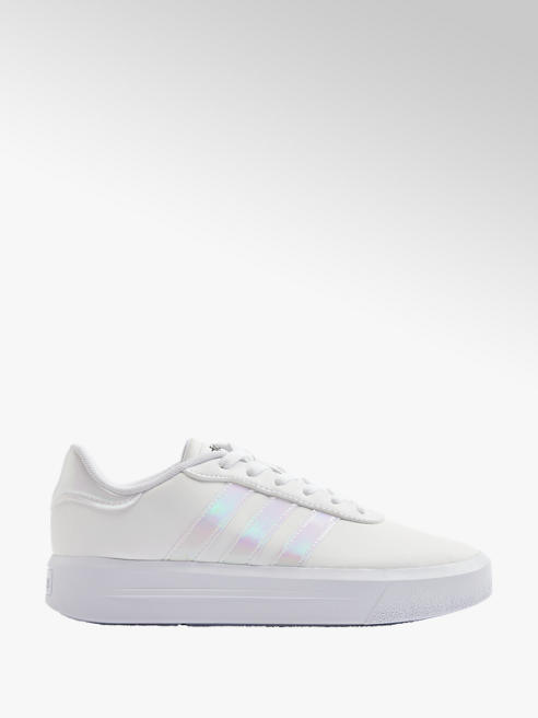 adidas Sneaker COURT PLATFORM in Weiß mit Holographic-Details