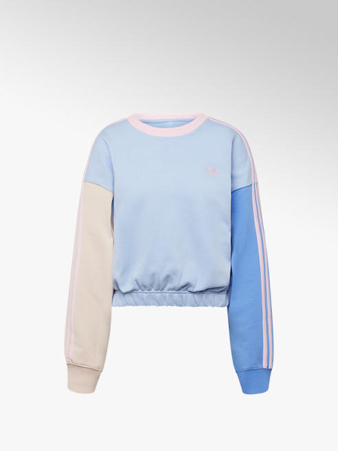 adidas Sweatshirt in Blau-Rosa