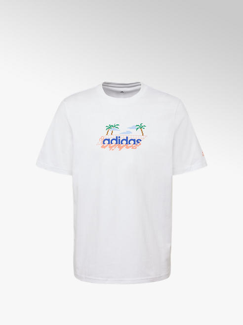 adidas T-Shirt LIN G T in Weiß