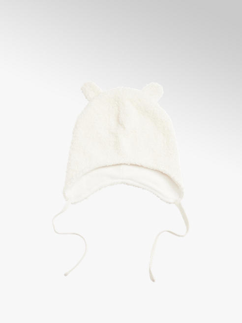 Elefanten biała wiązana czapka dziecięca